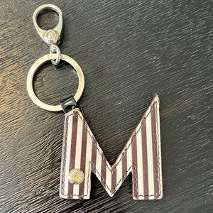 Henri bendel monogram M keychain